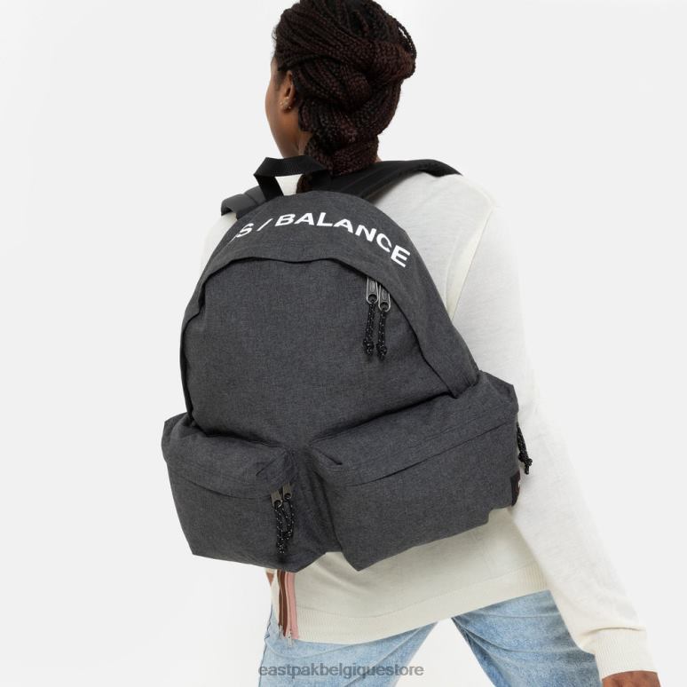 Eastpak doublé rembourré denim noir sous couverture sacs à dos N6H8X30