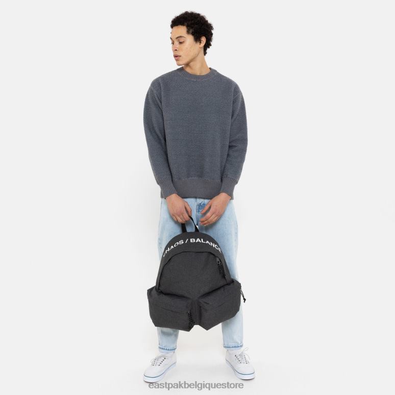 Eastpak doublé rembourré denim noir sous couverture sacs à dos N6H8X30