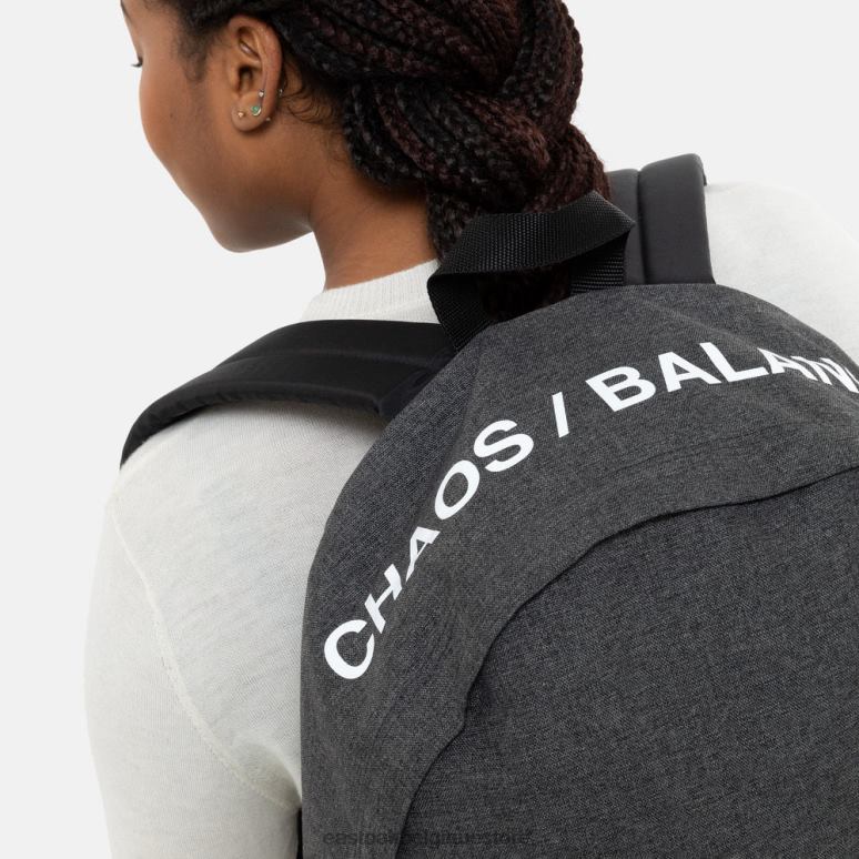 Eastpak doublé rembourré denim noir sous couverture sacs à dos N6H8X30