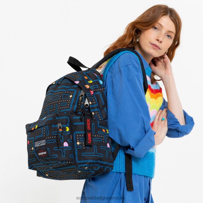 Eastpak pak\'r pac-man rembourré labyrinthe de pacman sacs à dos N6H8X2